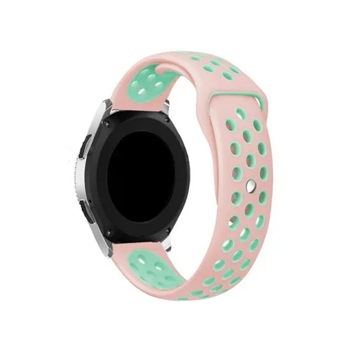 Okosóra szíj - Huawei Watch 3 / Watch 3 Pro - Tactical pink/türkiz szilikon szíj (22 mm)