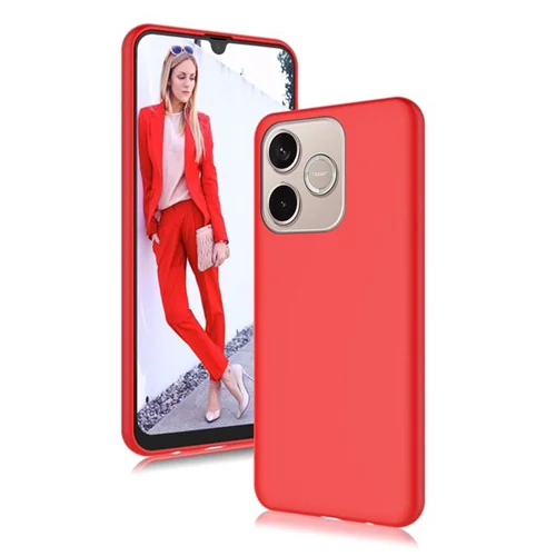 Telefontok Honor 600 Pro 5G - piros szilikon hátlap tok