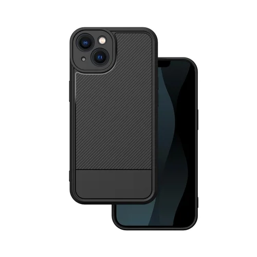 Telefontok iPhone 13 - Simple Carbon - fekete szilikon hátlap tok