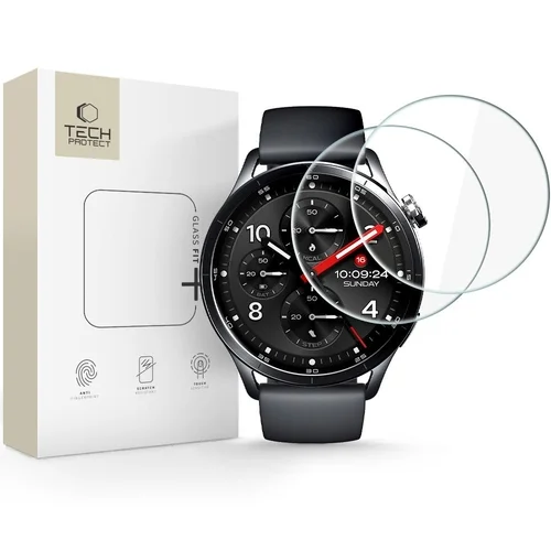 Okosóra üvegfólia - Xiaomi Watch S5 (46mm) - kijelzővédő üvegfólia (2 db)
