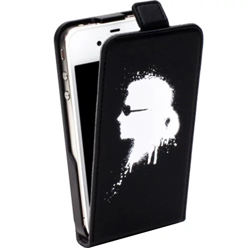 Telefontok iPhone 5/5S/SE  - Karl Lagerfeld Graffiti Flip  - fekete