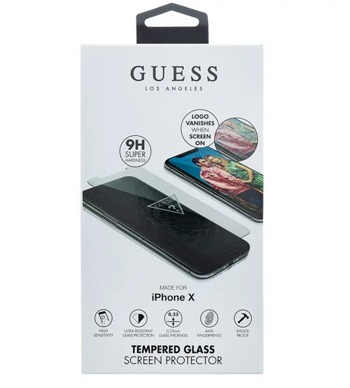Üvegfólia iPhone XR / iPhone 11 - Guess Üvegfólia Láthatatlan logóval