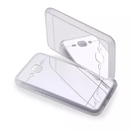Samsung Galaxy J120F Galaxy J1 2016 Telefontok - ezüst tükrös szilikon hátlap tok