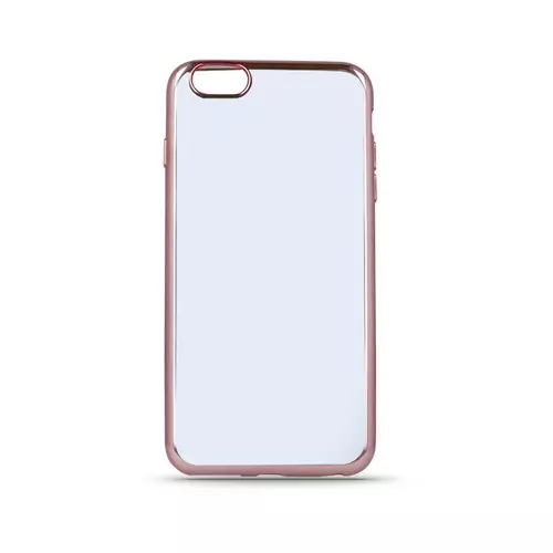 Samsung Galaxy J120F Galaxy J1 2016 Telefontok - átlátszó, rose gold keretes vékony szilikon tok