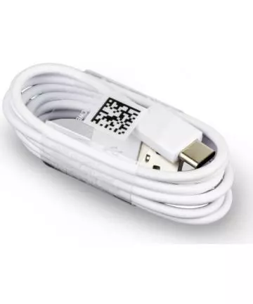 Adatkábel: Samsung EP-DW700CWE Type-C (USB-C) / USB gyári fehér adatkábel 1.5m