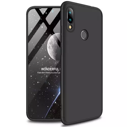 Telefontok Xiaomi Redmi Note 7 - GKK protection 3IN1 - fekete tok