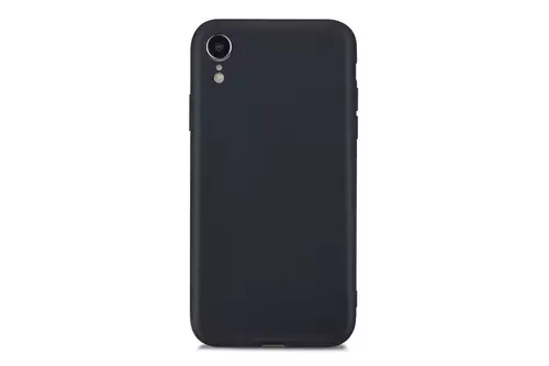 iPhone XR Telefontok - szilikon tok - Fekete 