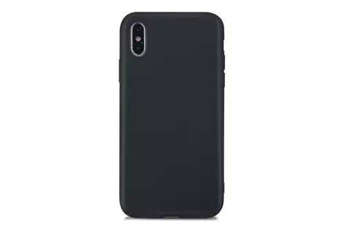iPhone Xs Max Telefontok - Fekete szilikon tok (8719273277836)