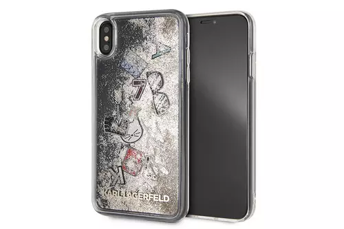 IPhone Xs Max Telefontok - Karl Lagerfeld Hátlap Tok - Arany