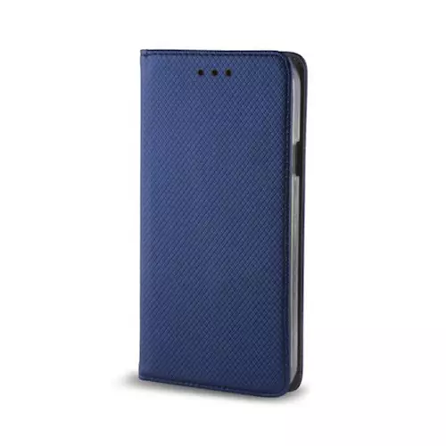 Nokia 6.1 Plus Telefontok - kék mágneses szilikon keretes könyvtok