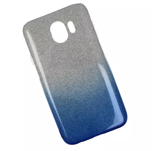 Samsung J4 2018 Telefontok - Gradient Glitter szilikon tok kék
