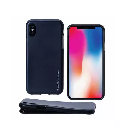 IPHONE XS Max Telefontok - hátlap, i-jelly metal Mercury - kék