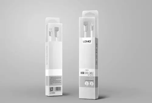 Adatkábel: LDNIO LS61 USB / Type C (USB-C) fehér adatkábel 1m