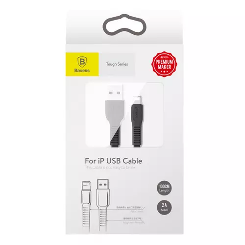 Baseus Tough iphone fekete adatkábel