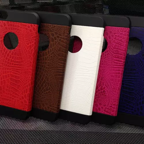 iPhone 6 Plus / 6s Plus telefontok - Bőrhatású tok barna