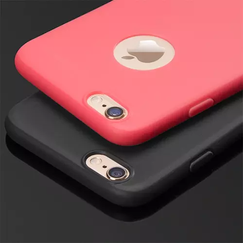 Telefontok iPhone 6 Plus / 6s Plus - extra szilikon tok fekete