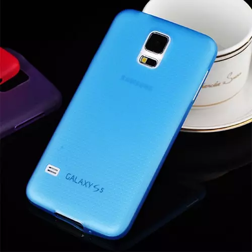 Samsung Galaxy S5 Telefontok - ultravékony műanyag tok kék