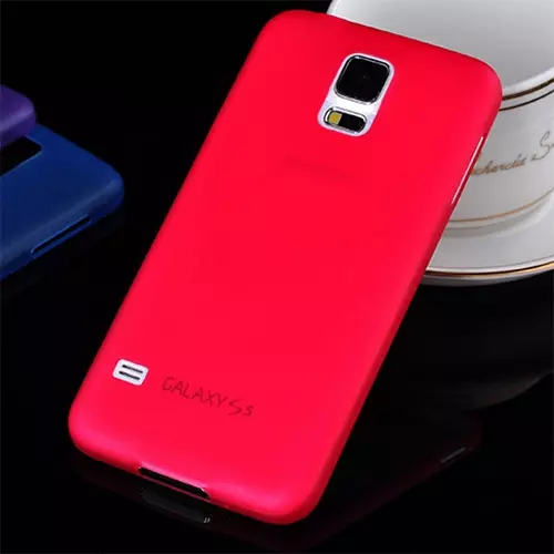 Samsung Galaxy S5 mini Telefontok - ultravékony műanyag tok piros