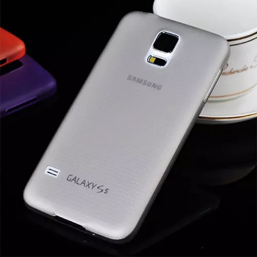 Samsung Galaxy S5 mini Telefontok - ultravékony műanyag tok szürke