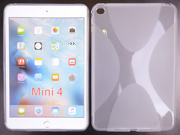 Tablettok iPad Mini4 - áttetsző szilikon tablet tok