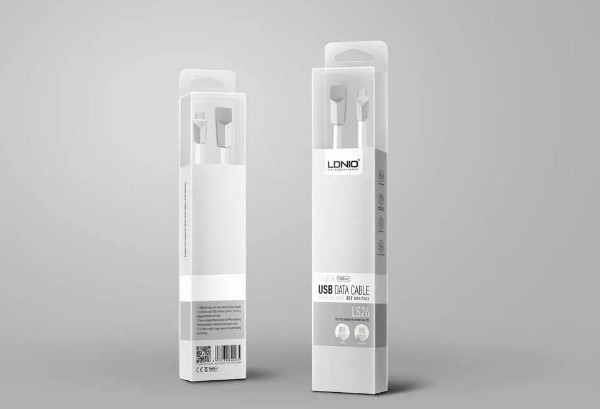 Adatkábel: LDNIO LS61 USB / Type C (USB-C) fehér adatkábel 1m