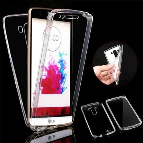 Telefontok LG K8 2017  - ultravékony átlátszó szilikon tok 360 fokos