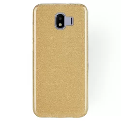 Samsung J4 2018 Telefontok - Glitter szilikon tok arany-1
