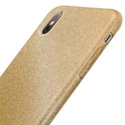 Samsung J4 2018 Telefontok - Glitter szilikon tok arany-2