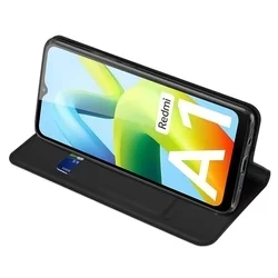 Xiaomi Redmi A1 Telefontok - Dux Ducis fekete kinyitható tok-4