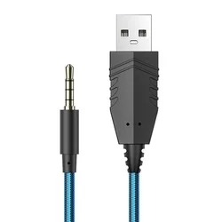 HOCO W102 - fekete fejhallgató mikrofonnal (vezetékes: Jack/USB) - Headset-2