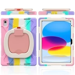 iPad 2022 10.9 (iPad 10) Tablettok - Tech-Protect X-Armor ütésálló, kitámasztható színes tablet tok-4