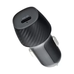 CC281 Autós töltő - Type-C (USB-C) autós gyorstöltő, fekete, 20W-2