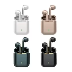 TWS J18 Headset - fehér bluetooth headset, töltő tokkal-2