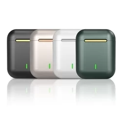 TWS J18 Headset - fehér bluetooth headset, töltő tokkal-3