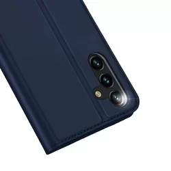 Samsung Galaxy A14 5G Telefontok - Dux Ducis kék flipcover tok-1