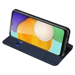 Samsung Galaxy A14 5G Telefontok - Dux Ducis kék flipcover tok-3