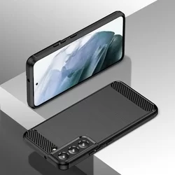 Samsung Galaxy S23 Telefontok - CARBON fekete szilikon tok-2