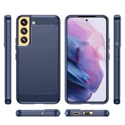 Samsung Galaxy S23 Telefontok - CARBON kék szilikon tok-4