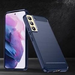 Samsung Galaxy S23+ (S23 Plus) Telefontok - CARBON kék szilikon tok-7