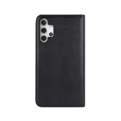 Samsung Galaxy A13 (A135F / A137F) Telefontok - Smart Magnetic fekete szilikon keretes mágneses könyvtok-1