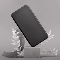 Samsung Galaxy S23+ (S23 Plus) Telefontok - Piano fekete könyvtok, áttetsző ütésálló szilikon kerettel-3