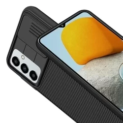Samsung Galaxy M23 5G Telefontok - Nillkin csúsztatható kameravédős fekete hátlap tok-4