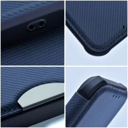 Samsung Galaxy S23 Telefontok - Forcell Razor - kék mágneses, ütésálló szilikon keretes könyvtok-3