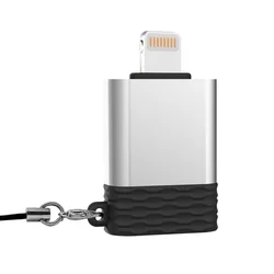 XO NB186 Adapter - USB / Lightning adapter fekete/ezüst-2