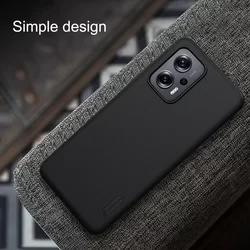 Xiaomi Redmi Note 11T Pro Telefontok - Nillkin Super Frosted fekete tok-2