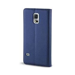 Nokia 6.1 Plus Telefontok - kék mágneses szilikon keretes könyvtok-2