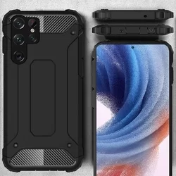 Samsung Galaxy S23 Ultra Telefontok - Defender II fekete ütésálló hátlap tok-4