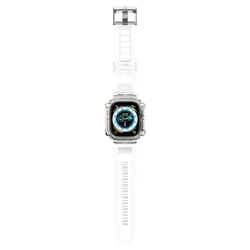 Okosóra szíj+keret - APPLE WATCH ULTRA 1 / 2 (49 MM) okosóra tok + szíj - SPIGEN RUGGED ARMOR ”PRO” CRYSTAL CLEAR-1
