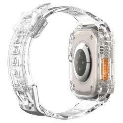 Okosóra szíj+keret - APPLE WATCH ULTRA 1 / 2 (49 MM) okosóra tok + szíj - SPIGEN RUGGED ARMOR ”PRO” CRYSTAL CLEAR-10