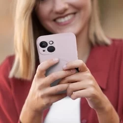 iPhone 11 Telefontok- MagSafe kompatibilis pink szilikon tok-1